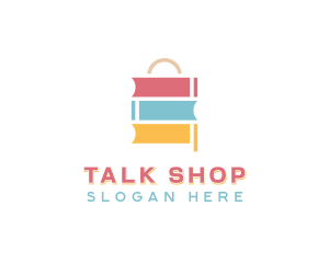 Book Shopping Retail logo design