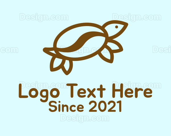 Coffee Bean Turtle Logo