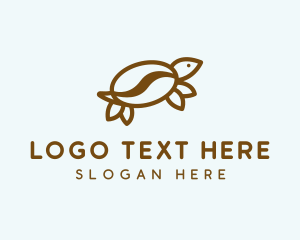 Coffee Bean Turtle  Logo