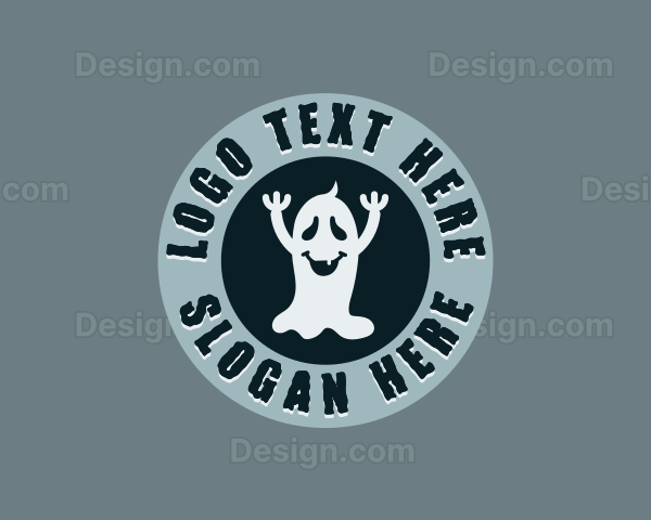 Creepy Haunted Ghost Logo