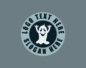 Creepy Haunted Ghost logo