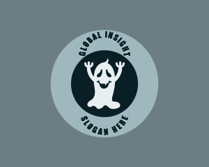 Creepy Haunted Ghost Logo