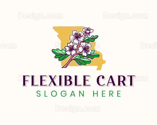 Missouri Blossom Flower Logo