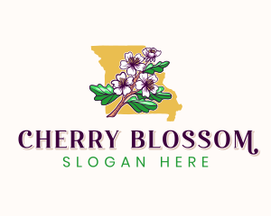 Missouri Blossom Flower logo design