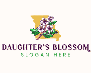 Missouri Blossom Flower logo design