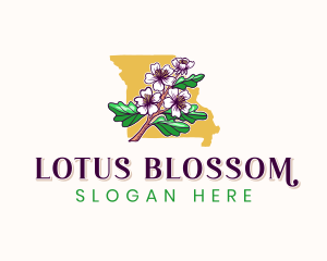 Missouri Blossom Flower logo design