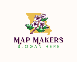 Missouri Blossom Flower logo design