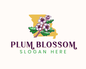 Missouri Blossom Flower logo design