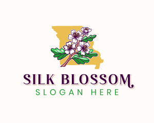 Missouri Blossom Flower logo design