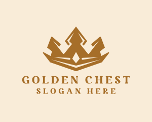 Golden Expensive Crown  logo design