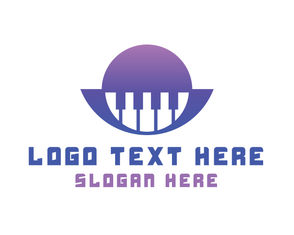 Keyboardist logo example 2