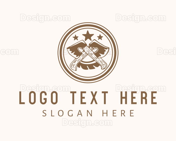 Axe Wood Logging Logo