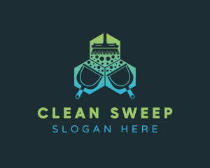 Broom Clean Housekeeping logo design