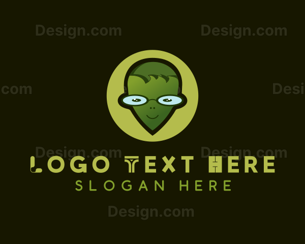 Geek Alien Gamer Logo