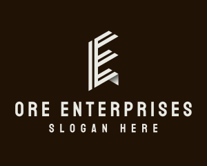 Business Stripe Initial logo design