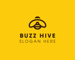 Brown Minimalist Bumblebee logo