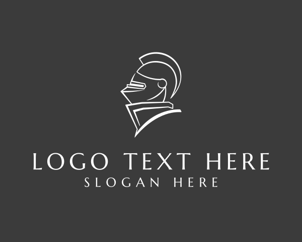 Gladiator Helmet logo example 3