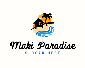 Seashore Camp Resort logo design