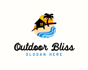 Seashore Camp Resort logo design