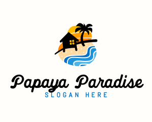 Seashore Camp Resort logo design