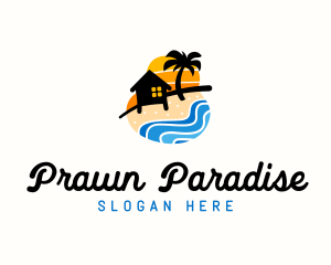 Seashore Camp Resort logo design