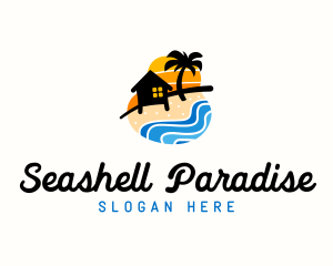 Seashore Camp Resort logo design