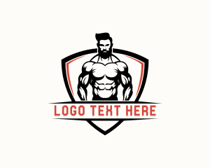 Fitness Muscle Man logo