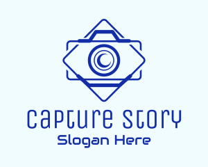 Camera Outline Badge logo