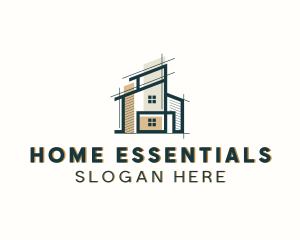 Home Architect Blueprint logo design