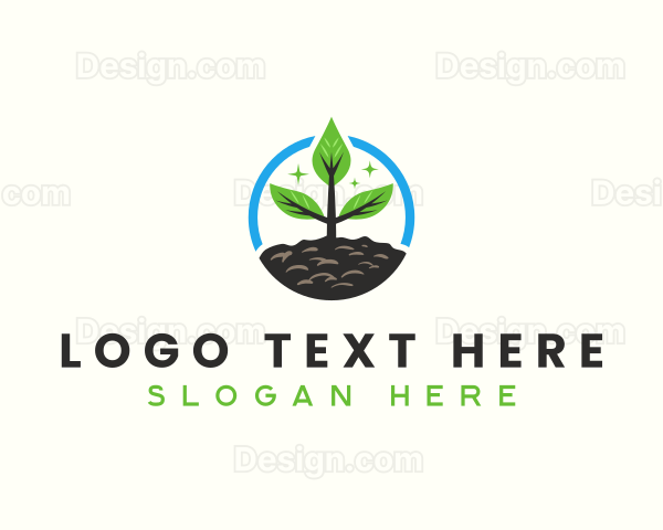 Tree Planting Agricultural Farm Logo