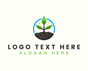 Tree Planting Agricultural Farm Logo