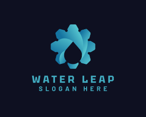 Industrial Water Droplet logo design