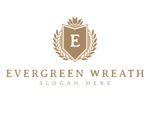 Regal Wreath Crest logo design