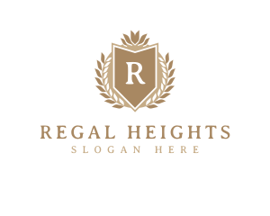 Regal Wreath Crest logo design