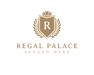 Regal Wreath Crest logo design