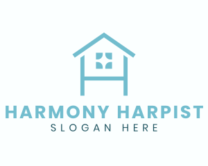 Minimalist House Letter H logo design