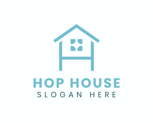 Minimalist House Letter H logo design