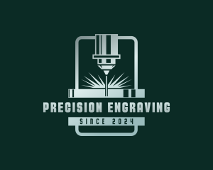 Metalwork Laser Engraving logo design