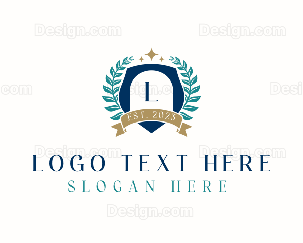 Regal Shield Wreath Logo