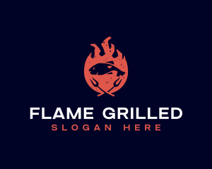 Seafood Fish Grill logo design