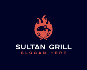 Seafood Fish Grill logo design