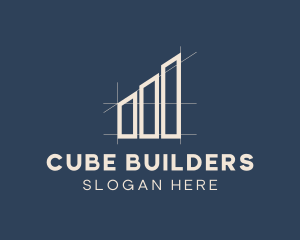 Building Engineer Blueprint logo design