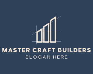 Building Engineer Blueprint logo design