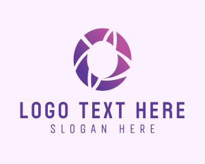 Modern Purple Letter O logo