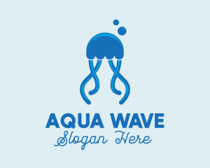 Ocean Blue Jellyfish logo