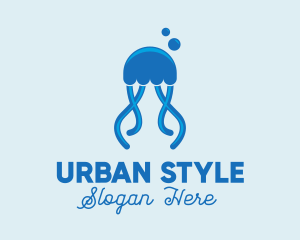 Ocean Blue Jellyfish logo