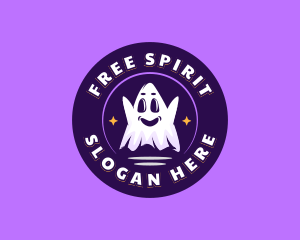 Haunted Scary Ghost logo design