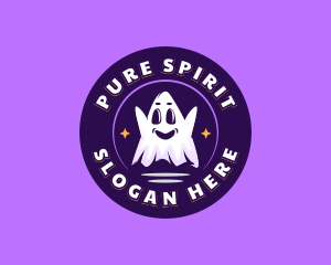 Haunted Scary Ghost logo design