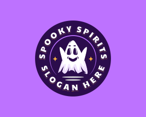 Haunted Scary Ghost logo design