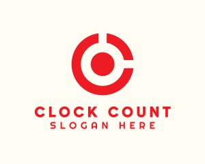 Target Circle Letter C logo design